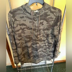 Camo Hooded Sweatshirt
